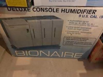 deluxe console humidifier bionaire 9 us gallon