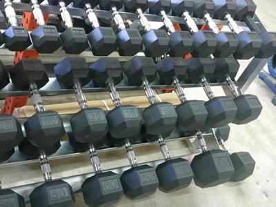 Rubber hex dumbbells high quality! NEW! DBCR