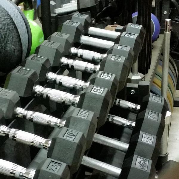 Classic Rubber Hex Dumbbell Set 35-40-45-50 Pairs