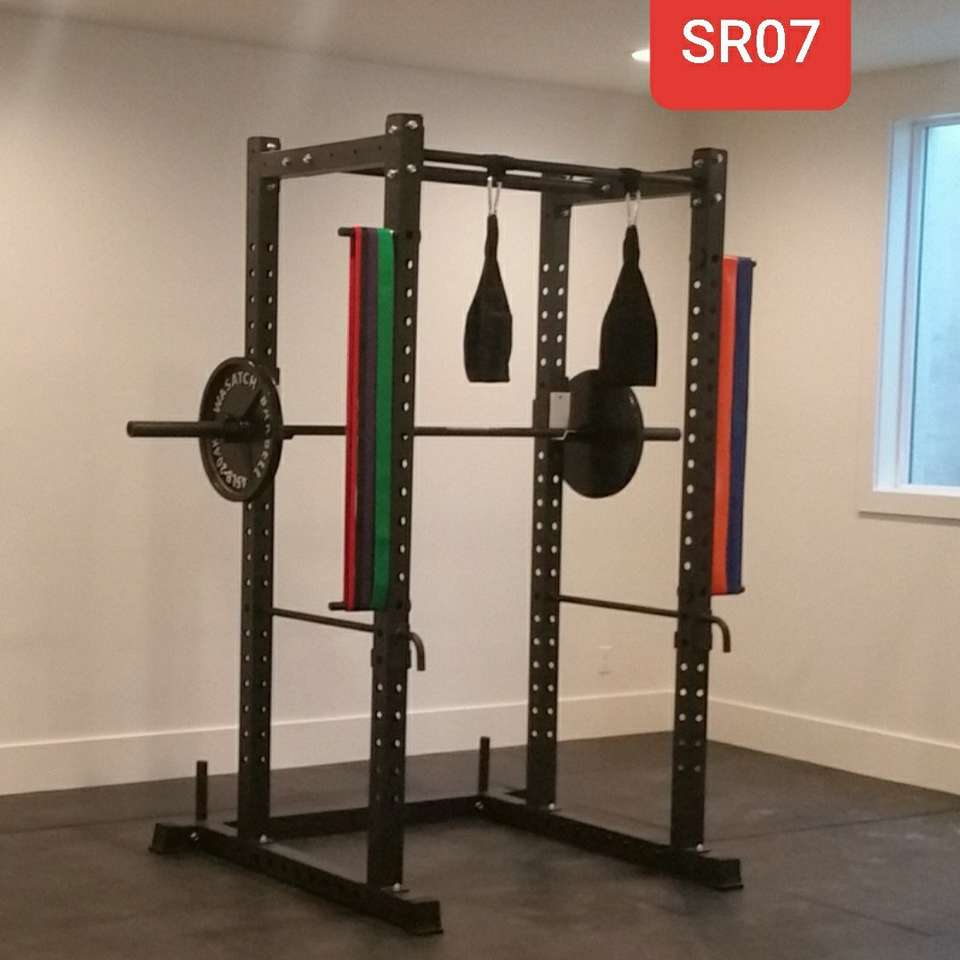 #1 Seller! 750# Rated Power Cage / Bench Combo sqr