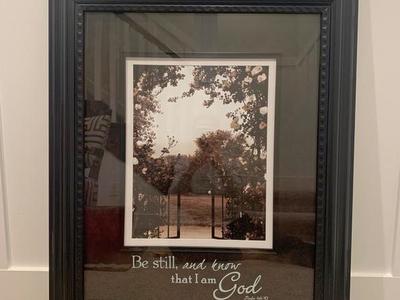 Psalm 46:10 Framed Art