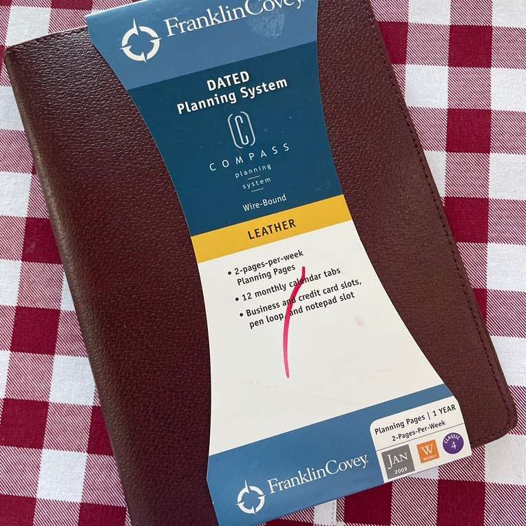 Small Franklin Covey Leather Portfolio