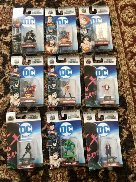 DC Comics Lot Of 9 Die Cast Metal Figures