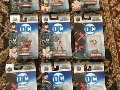 DC Comics Lot Of 9 Die Cast Metal Figures