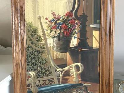 Dan Toigo framed print “Bucket of Flowers” 16x24