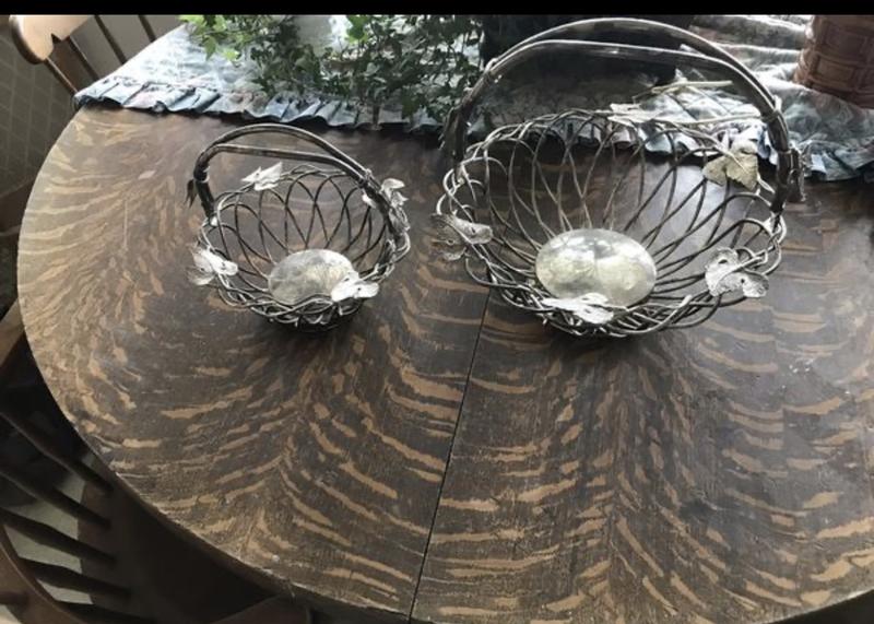 Godinger Silver Art Co Silver Plated Baskets Set 2