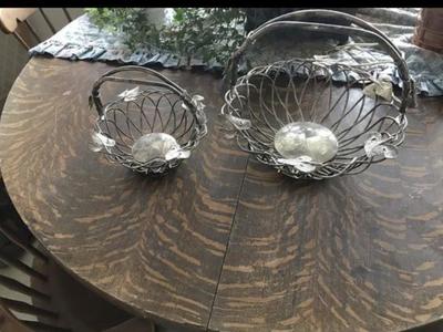 Godinger Silver Art Co Silver Plated Baskets Set 2