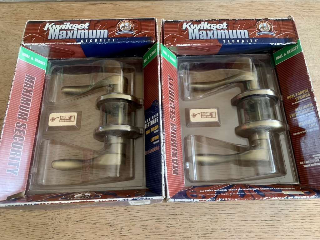 Kwikset Max Security Hall/Closet Door Lever -New