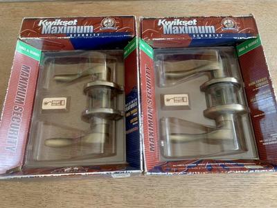 Kwikset Max Security Hall/Closet Door Lever -New