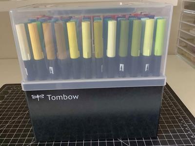Tombow 108 Colors Dual Brush Pen Set in Storage Case
