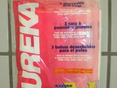 EUREKA New canister style V vacuum bags