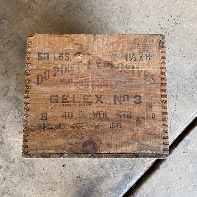Wooden Dupont Dynamite Box