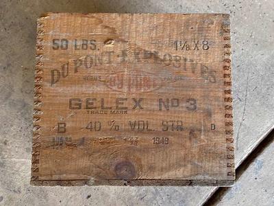 Wooden Dupont Dynamite Box
