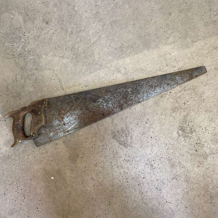 Vintage Disston Hand Saw - 28”