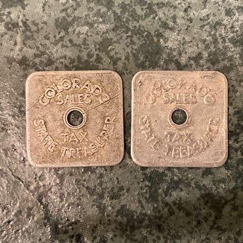 Antique Colorado Sales Tax Token 1/5 Cent