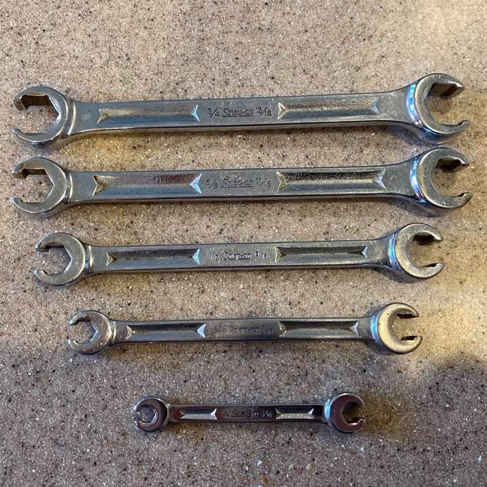 Snap-on Flare Nut Wrench Set