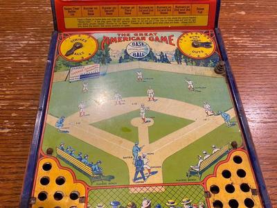 1920’s Hustler Toy Corp - Mechanical Baseball Game