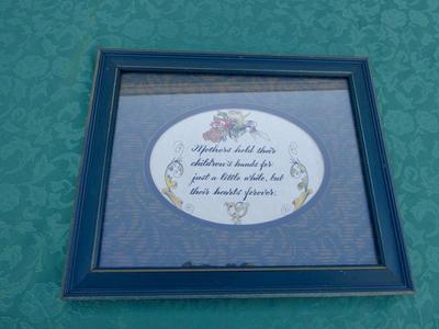 Beautiful Vintage Wooden Framed Mothers Saying Art Piece Wall Decor