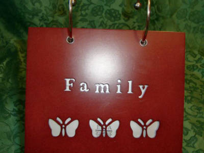 Wooden Framed Family Desk Photo Flip Pages With Added Plastic Inserts Approx. 160 Pages