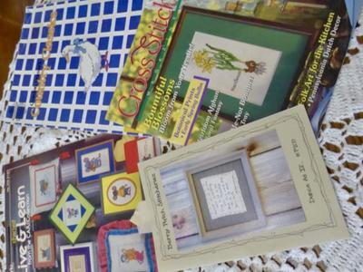 Several Really Great Vintage Embroidery Cross Stitch Patterns Booklets
