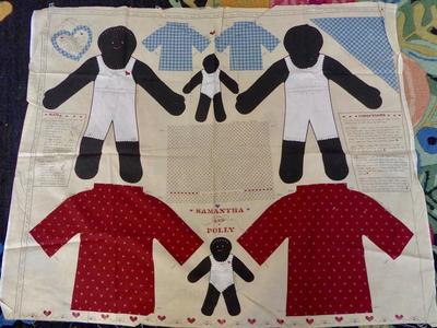 Samantha And Her Doll Polly Fabric Country Doll Panels For 2 Dolls And Their Clothes