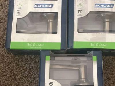 Hall and closet door knobs