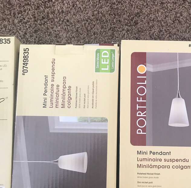 Polished nickel mini pendant