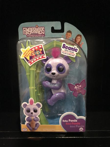 Fingerlings Beanie Baby Glitter Panda
