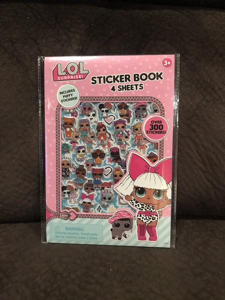 L.O.L. SURPRISE! STICKER BOOK 4 SHEETS