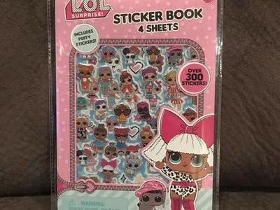 L.O.L. SURPRISE! STICKER BOOK 4 SHEETS