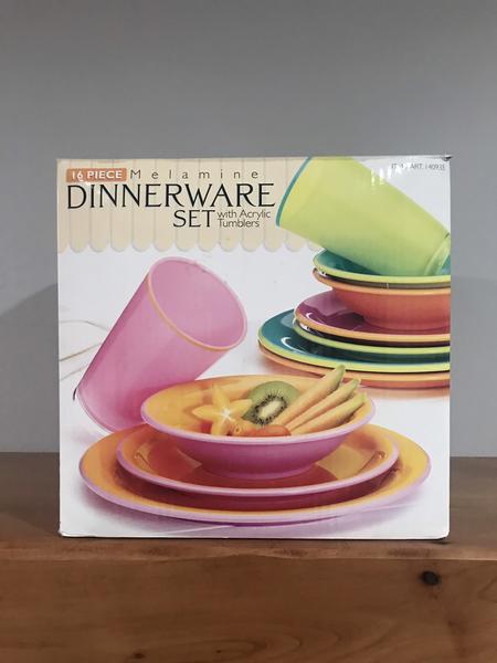 Melamine Dinnerware Set & Bowl Set! 53 Pieces