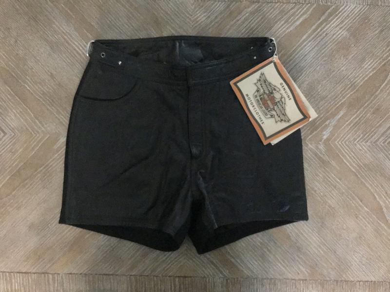 Genuine Harley Davidson Leather Shorts Size 10