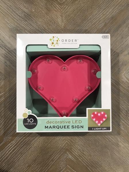 Heart Decorative LED Marquee Sign