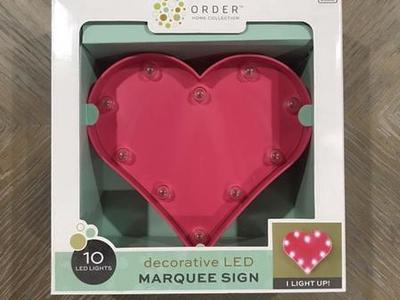 Heart Decorative LED Marquee Sign
