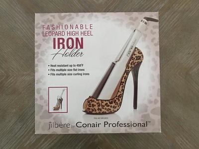 Fashionable Leopard High Heel Iron Holder