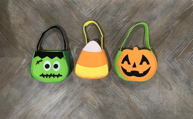 Halloween Frankenstein, Candy Corn, Pumpkin Bag!