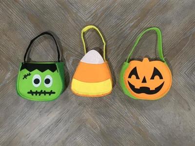 Halloween Frankenstein, Candy Corn, Pumpkin Bag!