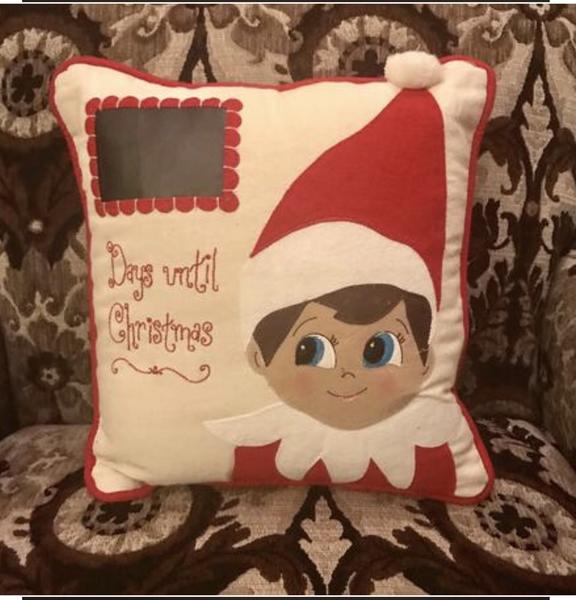 The Elf On The Shelf Count Down Pillow