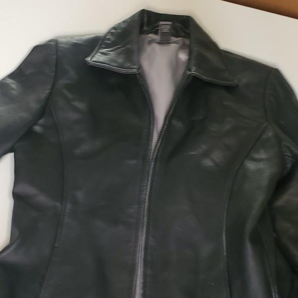 Leather coat