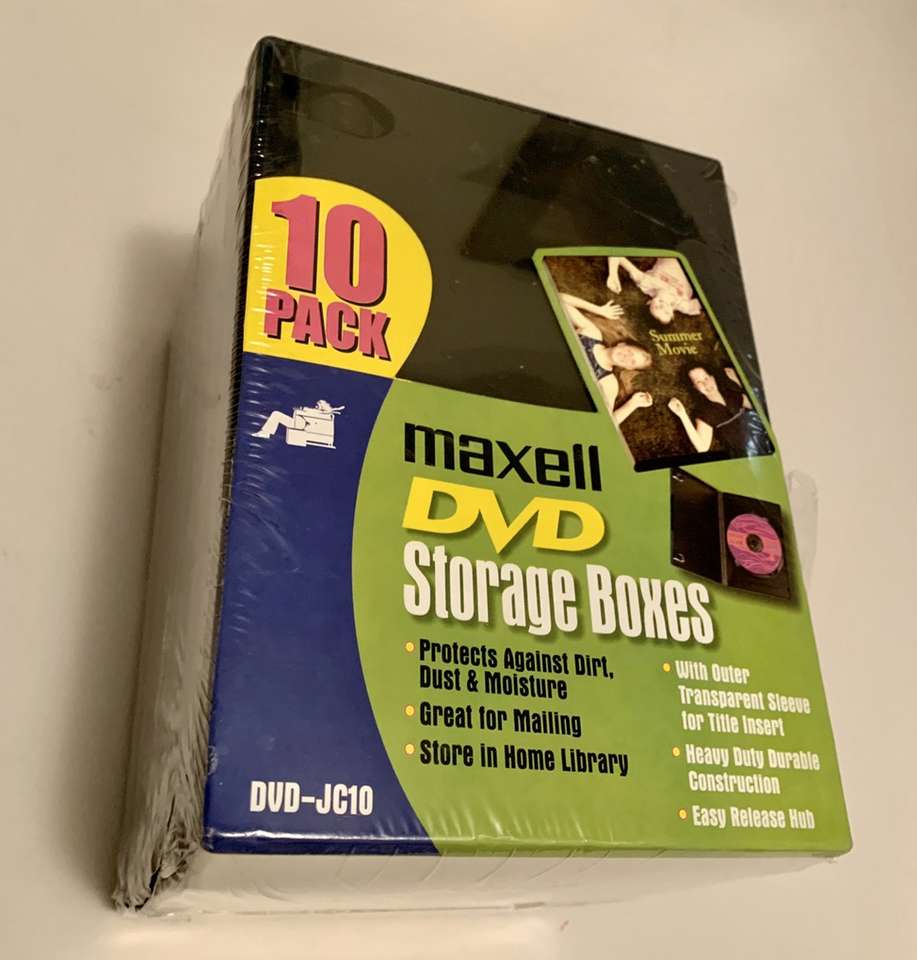 New DVD Jewel Cases Ten Pack Plastic Black