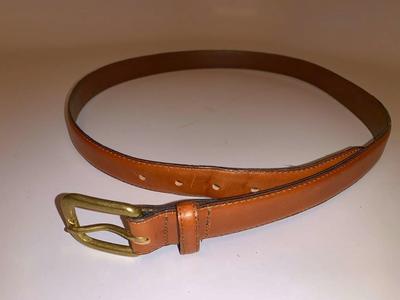 39 Inch Leather Claiborne Brown Belt