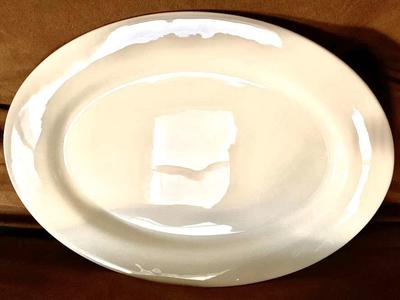 New Serving Platter Oval Off White