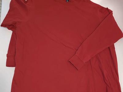 Lands End XL Long Sleeve Cotton Crew Neck T-Shirt