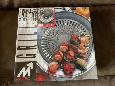 BRAND NEW SMOKELESS INDO0R STOVETOP GRILL