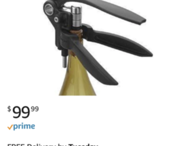 Screw pull wine opener lever model professional