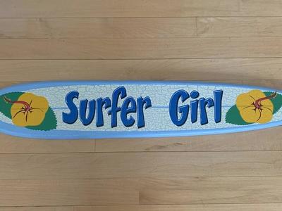 Surfer girl wall plaque ️
