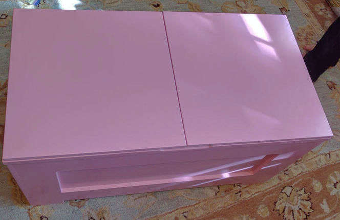 Pink Toy Box Amish built New with fire ladder etc