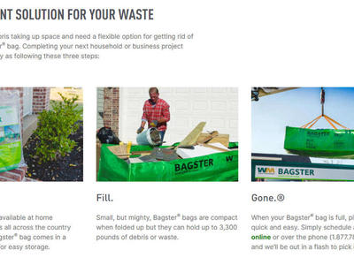 Waste Management Bagster Green Outdoor Polypropylene Construction Trash Bag