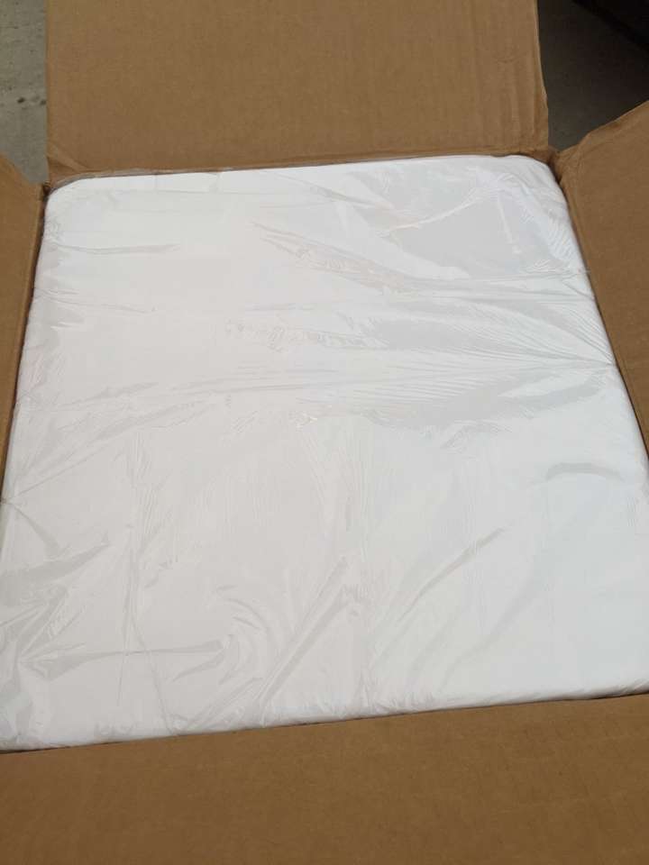 16 in x 16 in White Linen-Like Flat Pack Dinner Napkins 500 pack