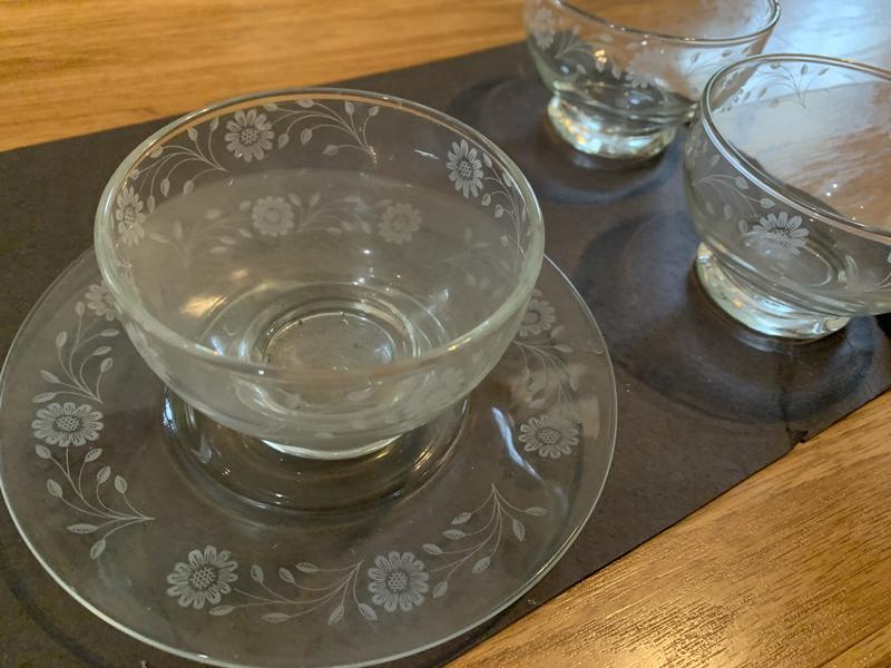 Glass Dessert Dish Set 